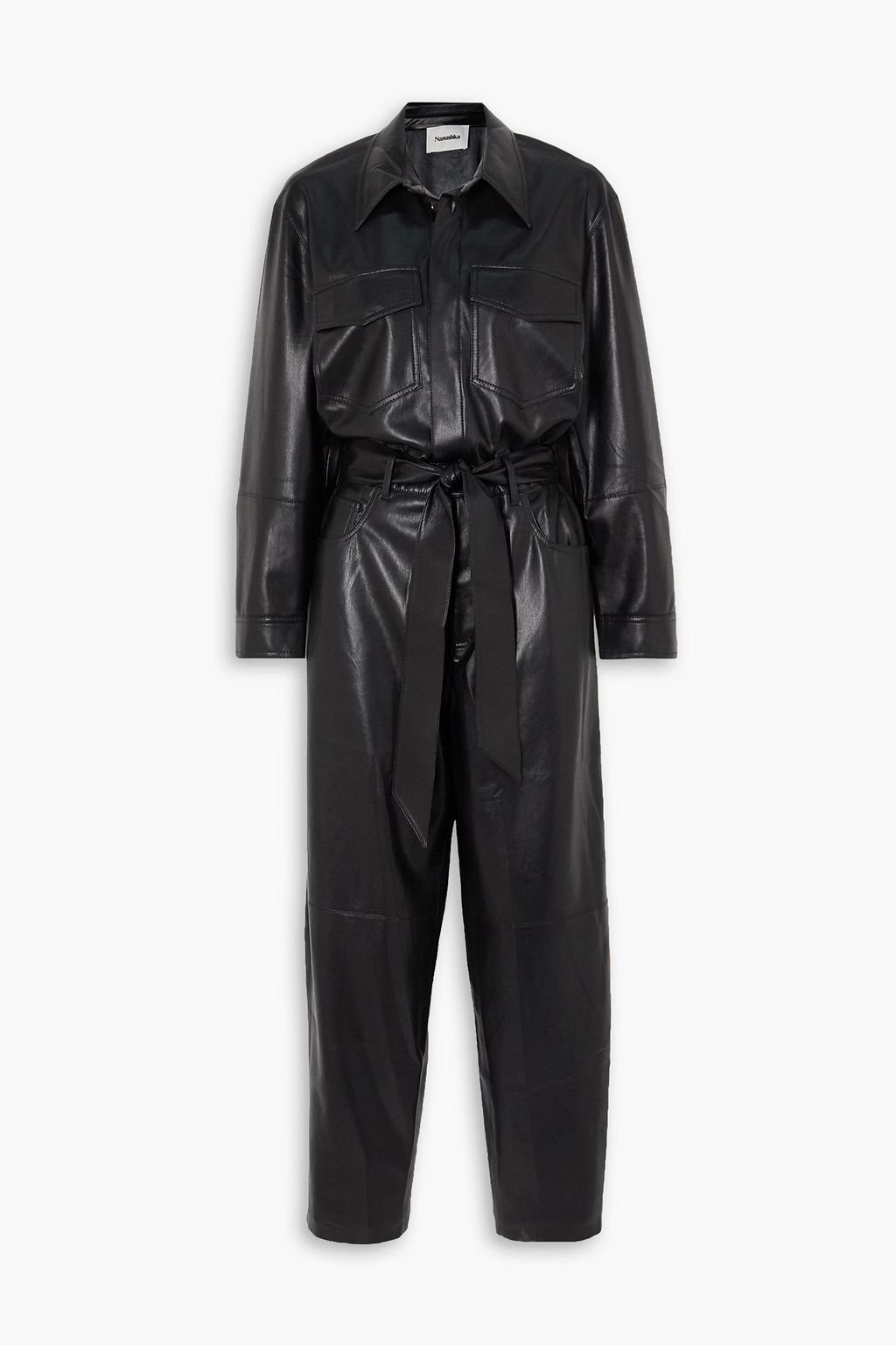 NANUSHKA Ashton faux leather jumpsuit | THE OUTNET