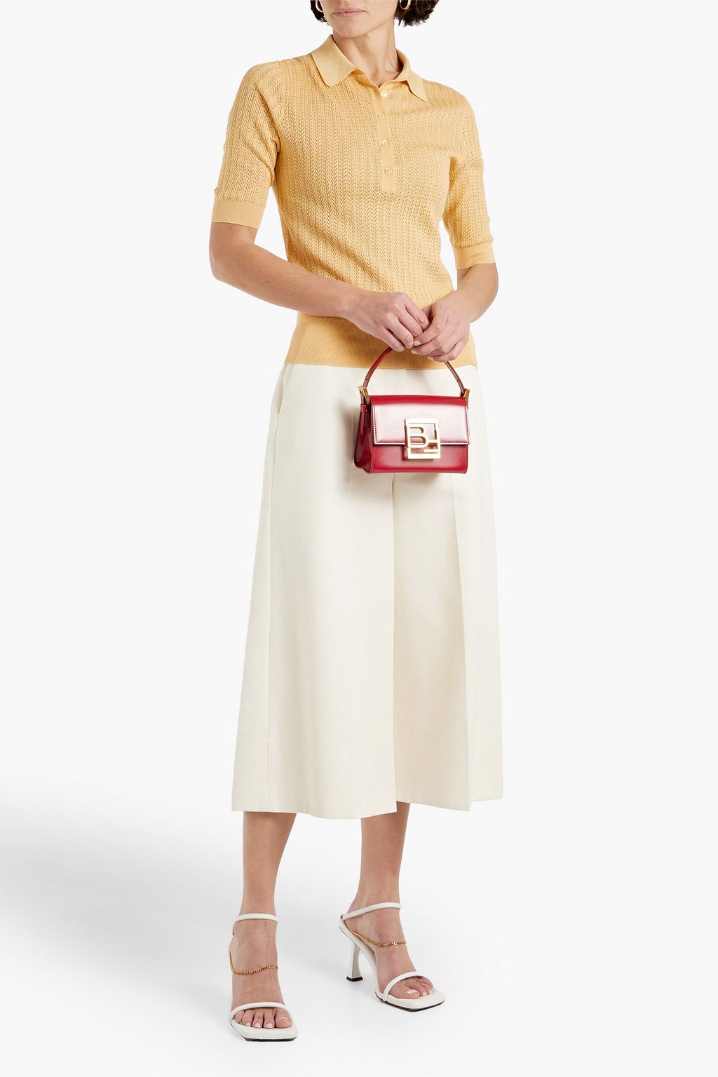DOLCE&GABBANA Crocheted silk top