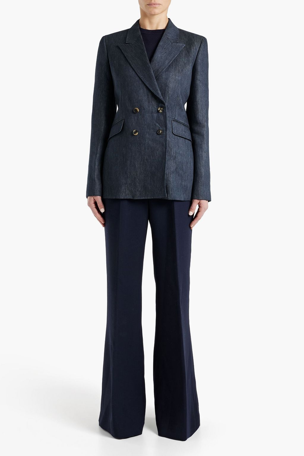 GABRIELA HEARST Angela double-breasted linen blazer