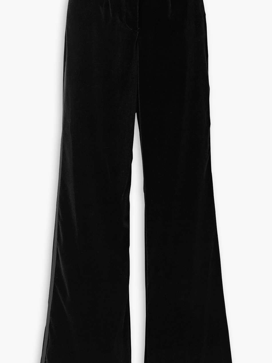 juleen cotton-velvet wide-leg pants