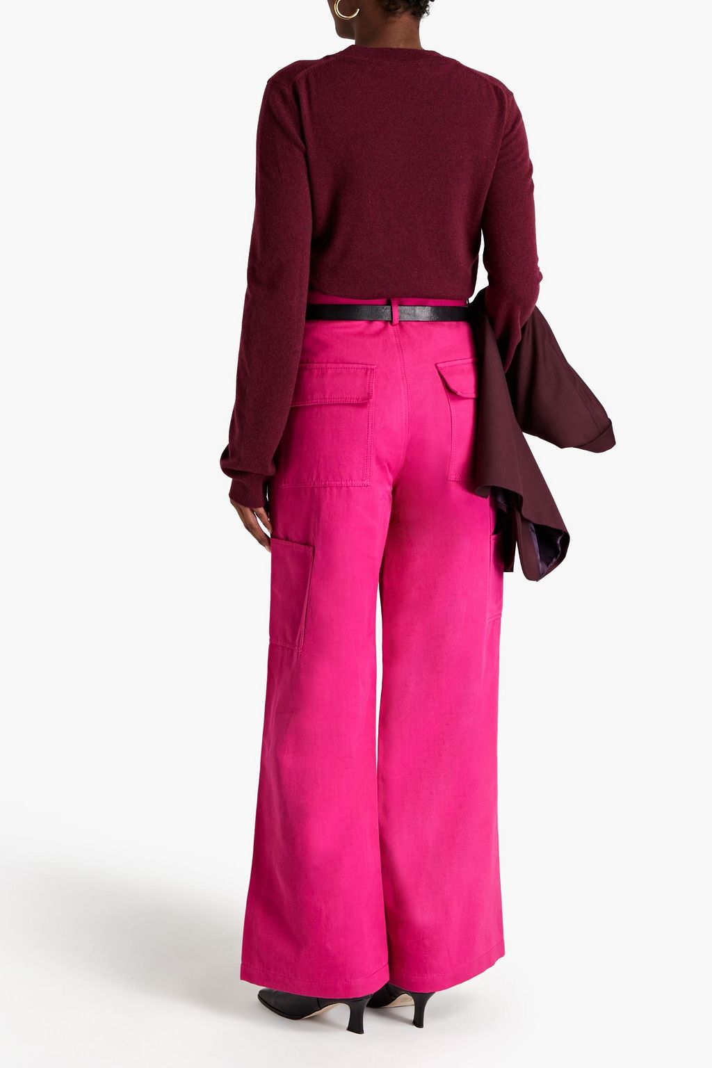 PETAR PETROV Cotton-blend gabardine wide-leg pants
