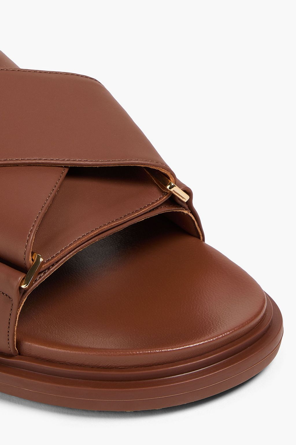 MARNI レザー スリングバックサンダル