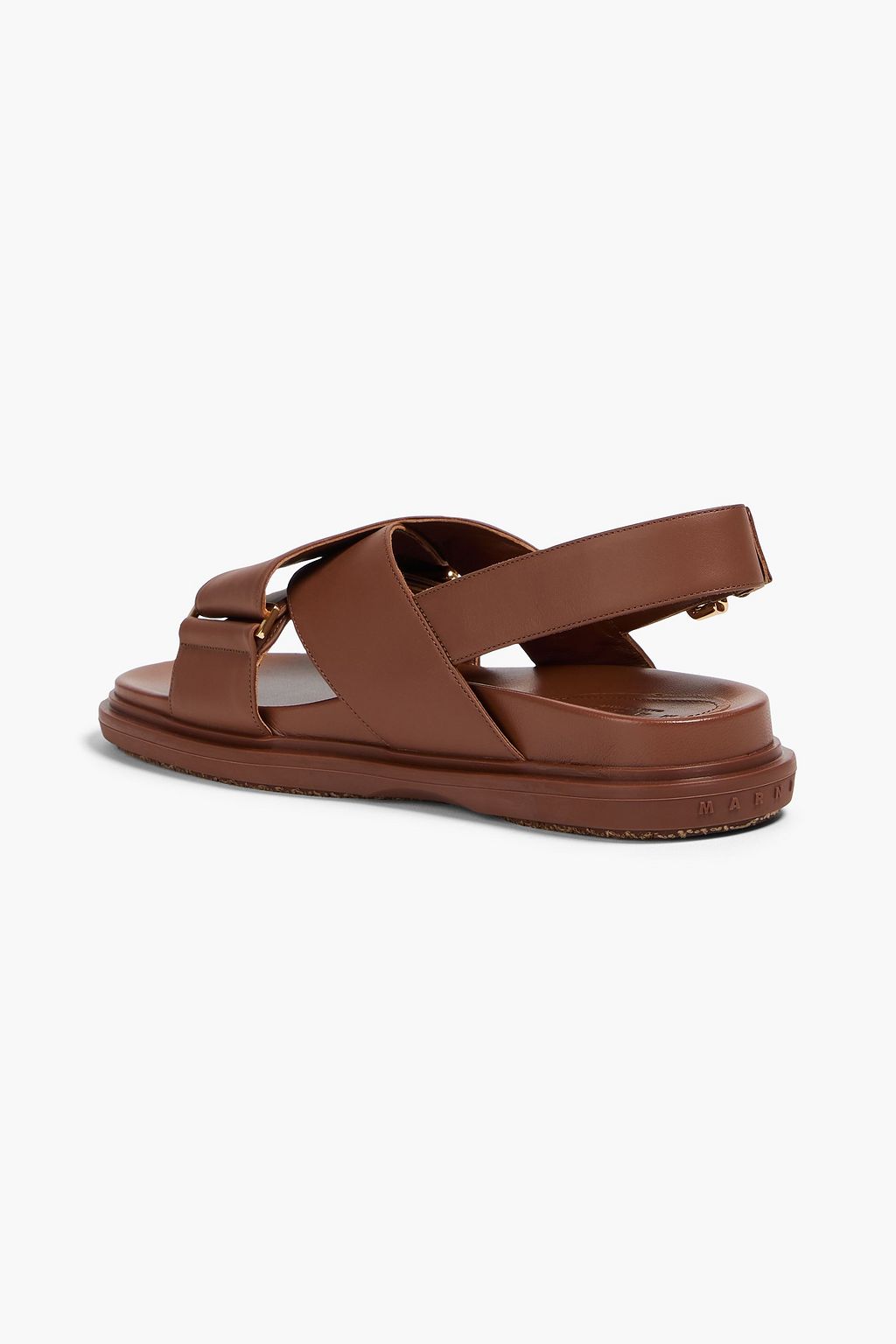 MARNI レザー スリングバックサンダル