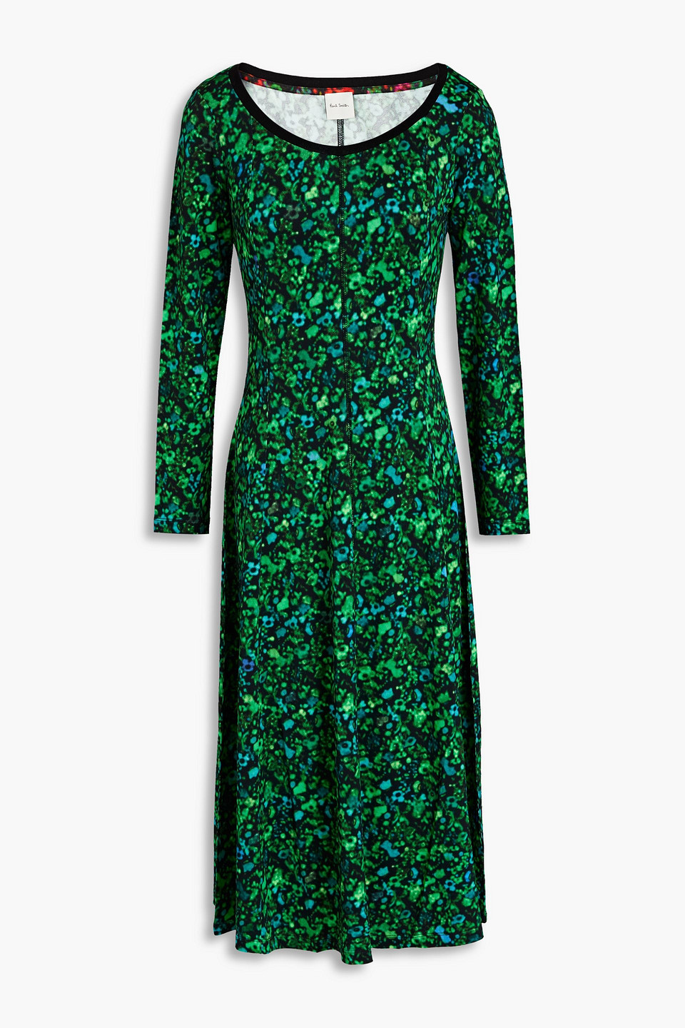 Paul Smith Printed Jersey Midi Dress In Black | ModeSens Paul Smith Printed Jersey Midi Dress In Black | ModeSens