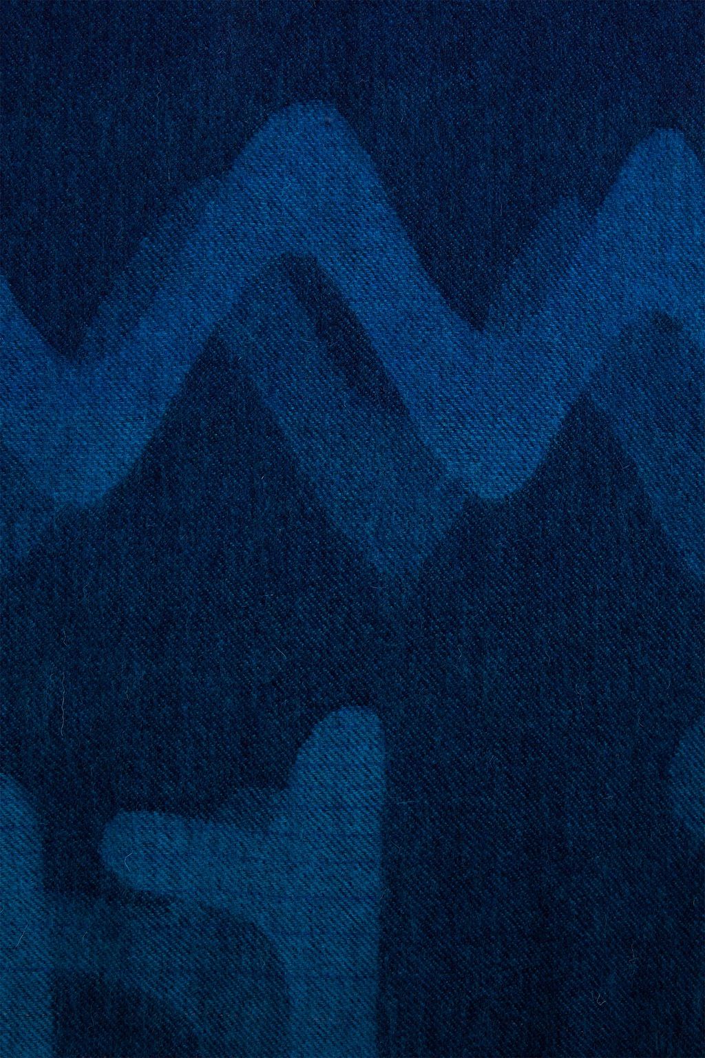 PAUL SMITH Wool and cashmere-blend jacquard scarf