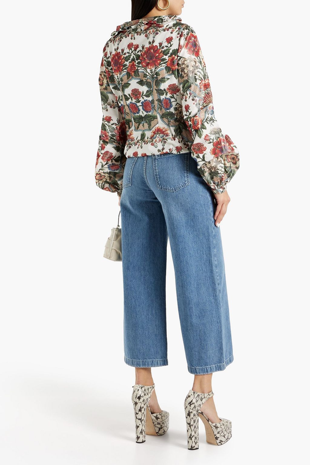 BROCK COLLECTION Sabrina ruffled floral-print taffeta jacket