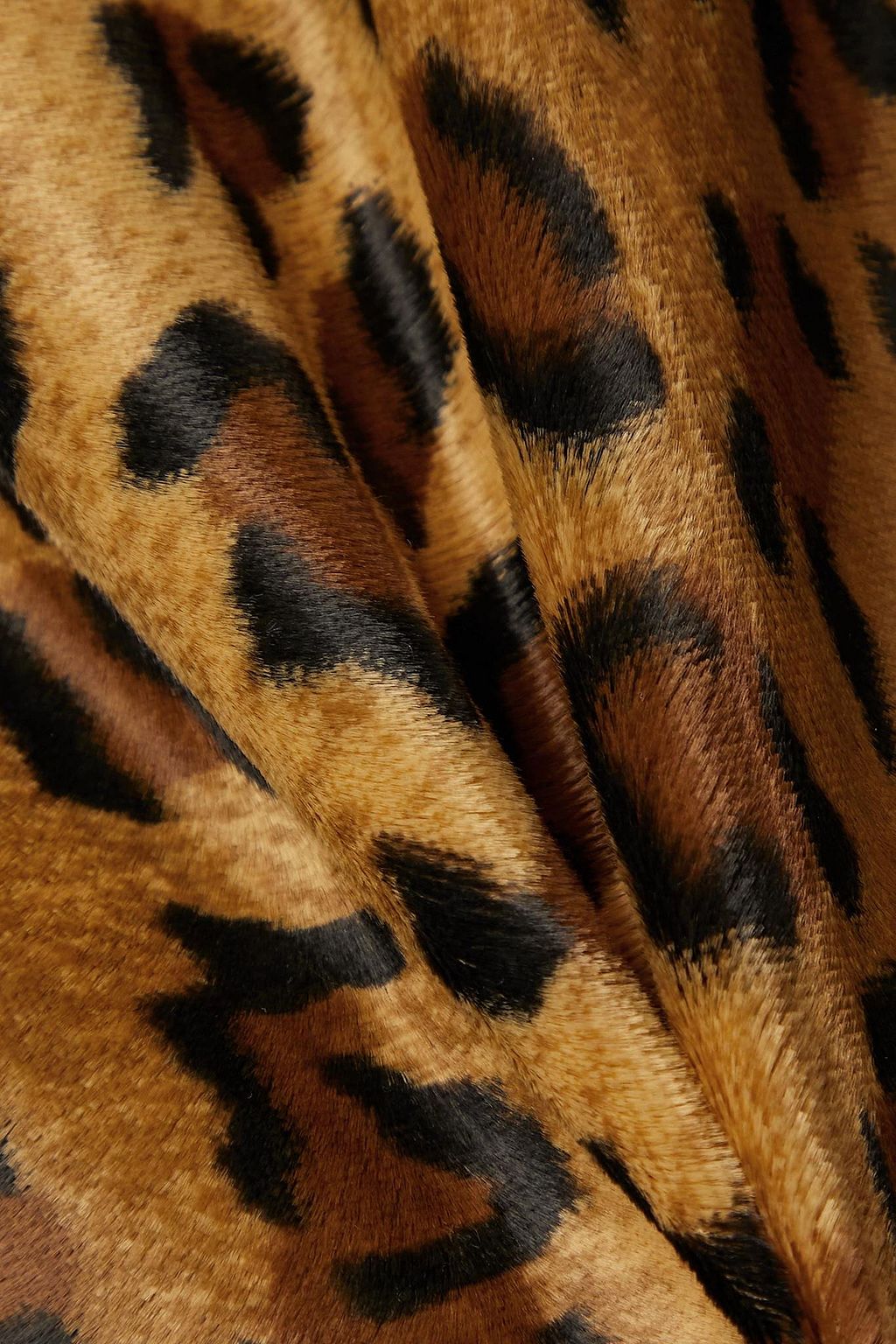 KHAITE Lorie leopard-print cotton-blend velvet mini dress