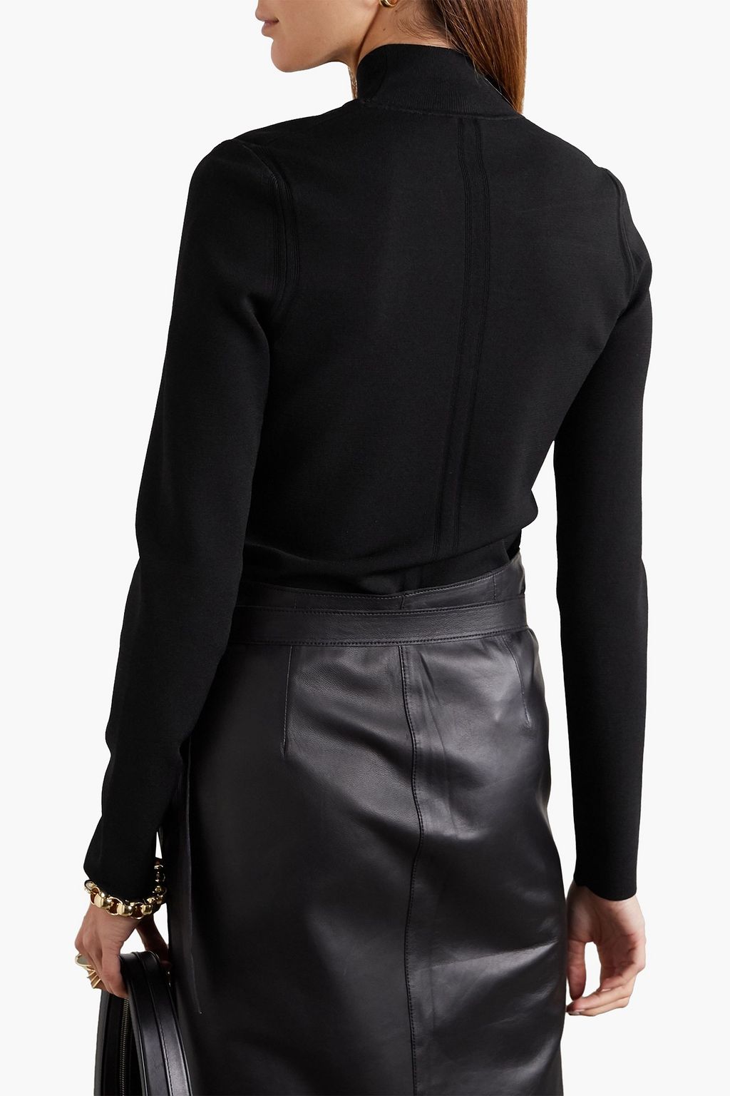 PROENZA SCHOULER PSWL Cutout knitted turtleneck sweater