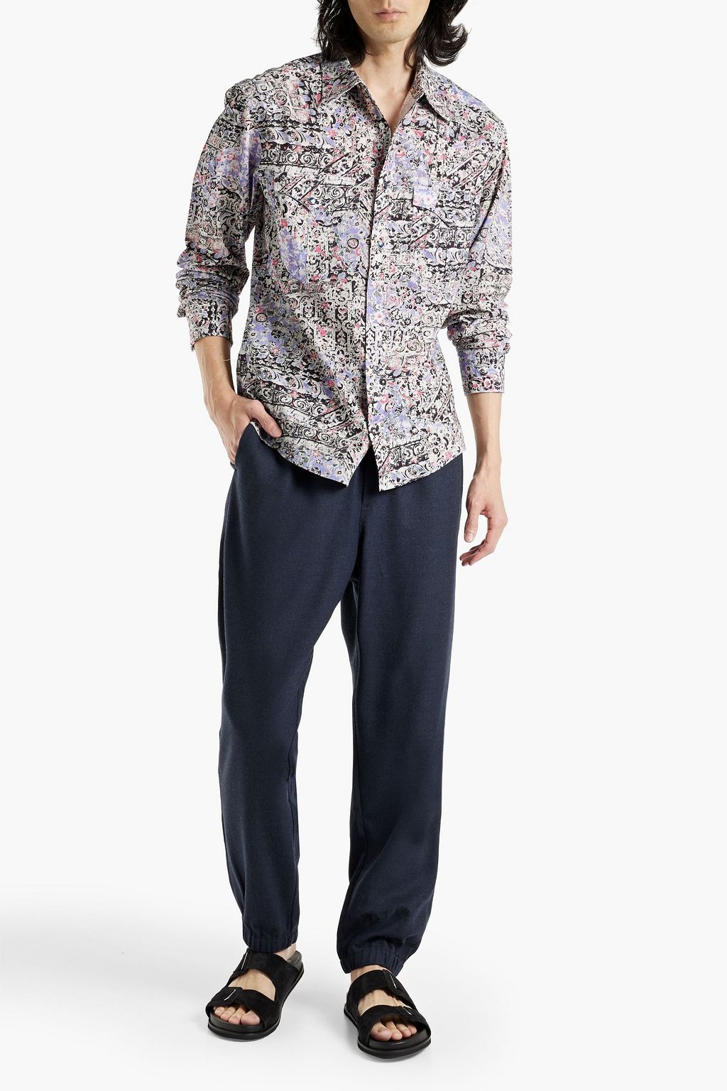 ISABEL MARANT Pitt printed cotton-poplin shirt