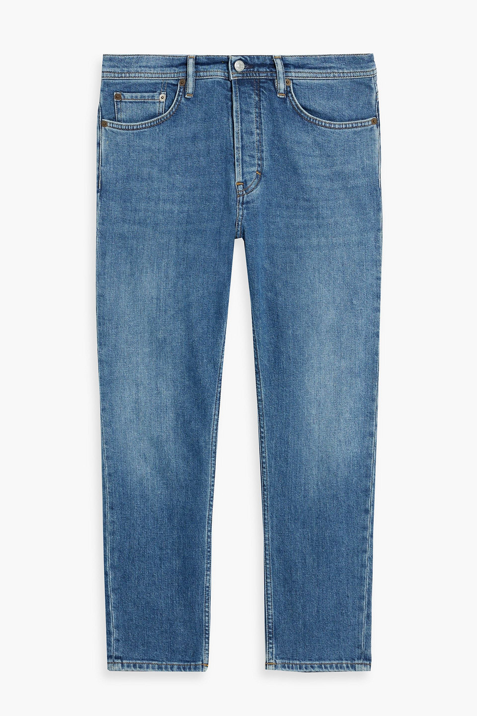 acne studios - slim-fit cropped denim jeans - blue - 29w/ 30l