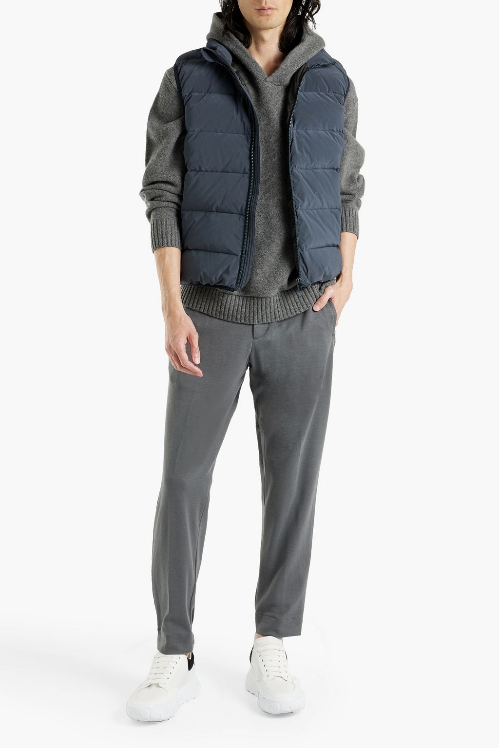 ASPESI Quilted ripstop vest