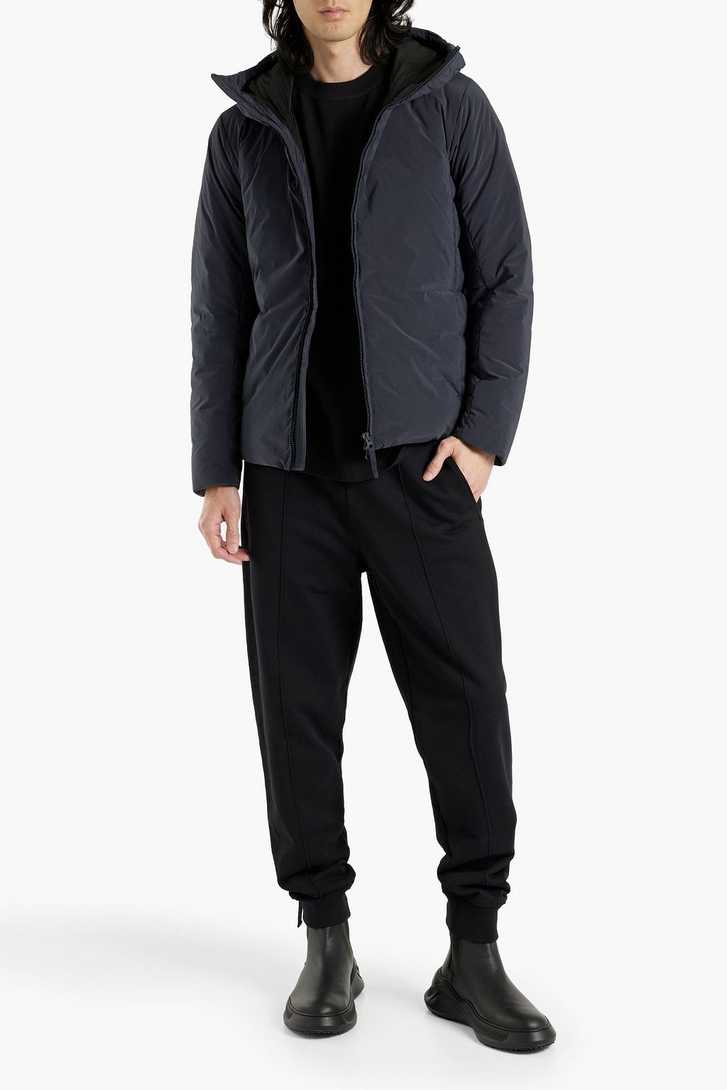 ASPESI Ripstop hooded jacket