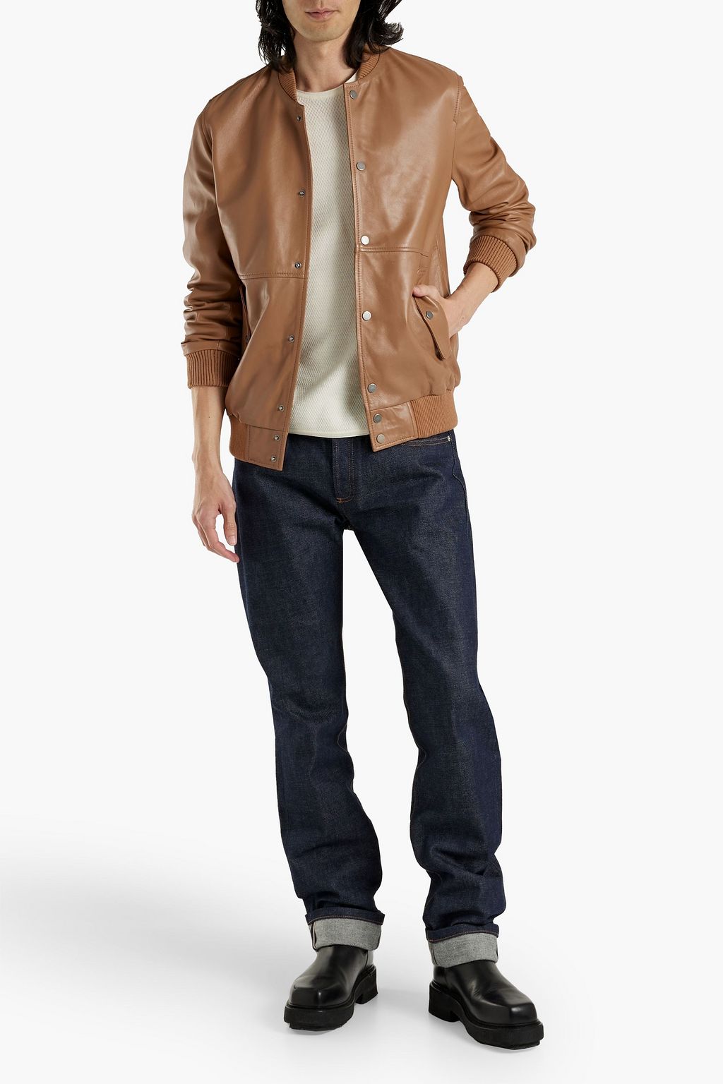 MUUBAA Stroma leather bomber jacket