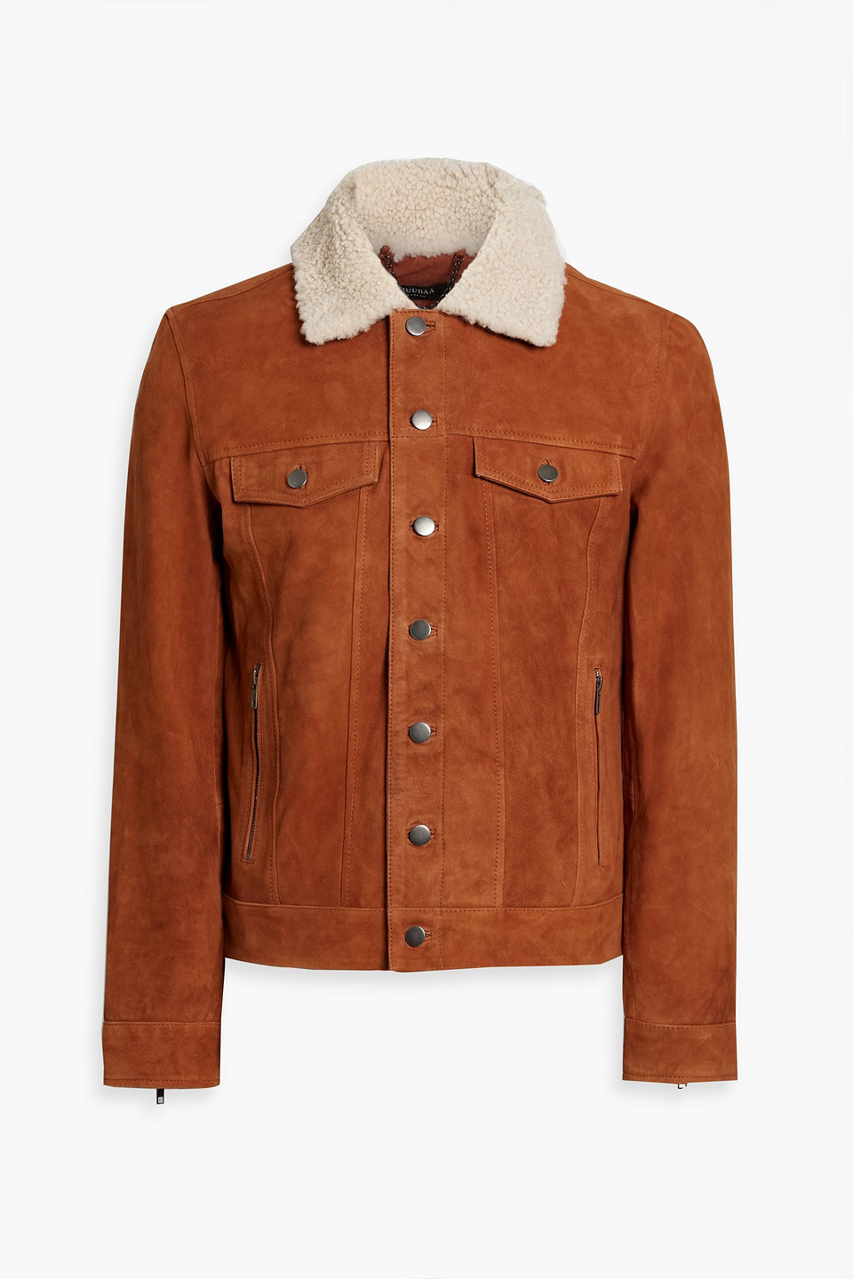 Muubaa Bradford shearling-trimmed suede jacket