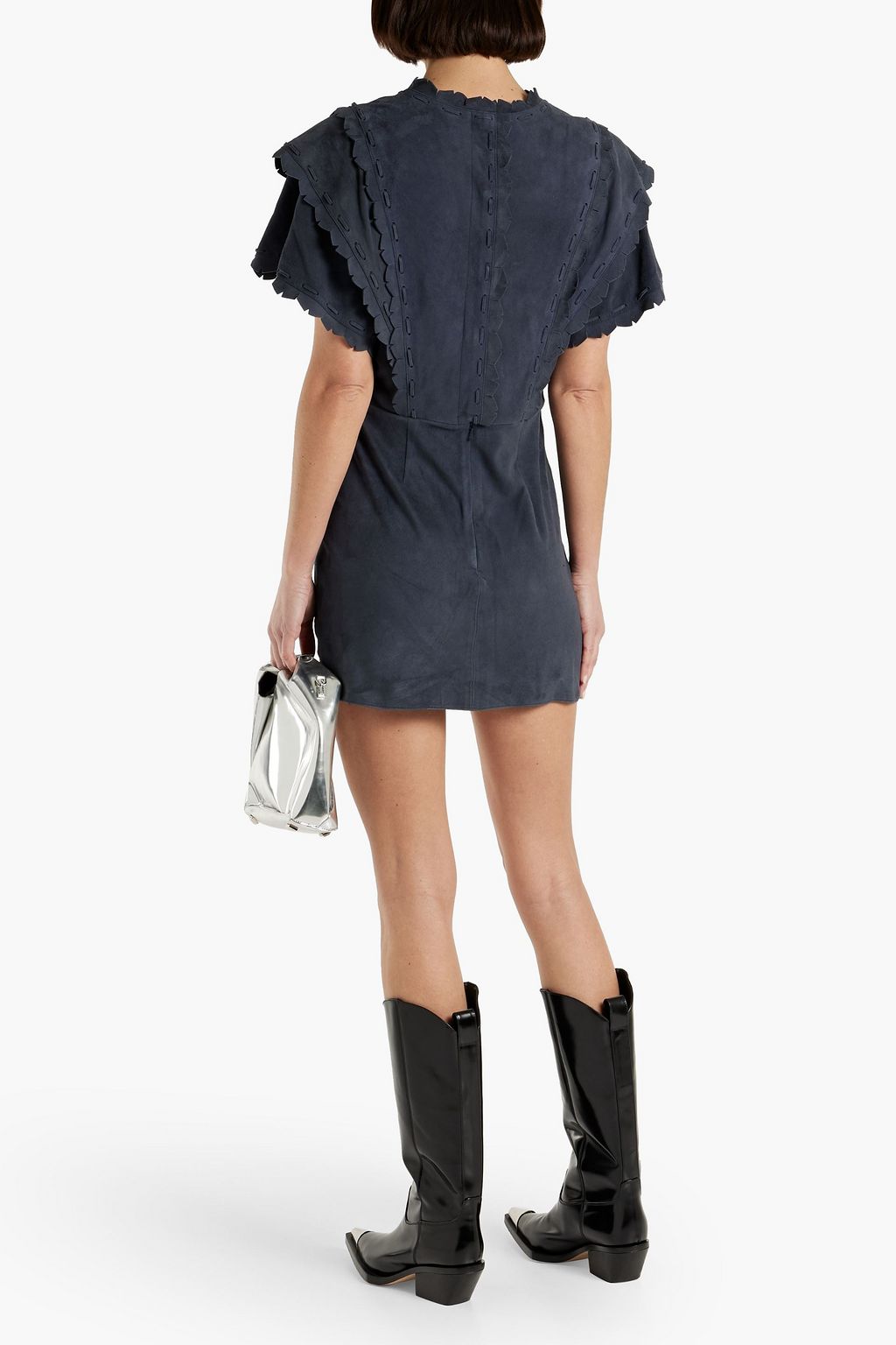 ISABEL MARANT Aleati scalloped suede mini dress
