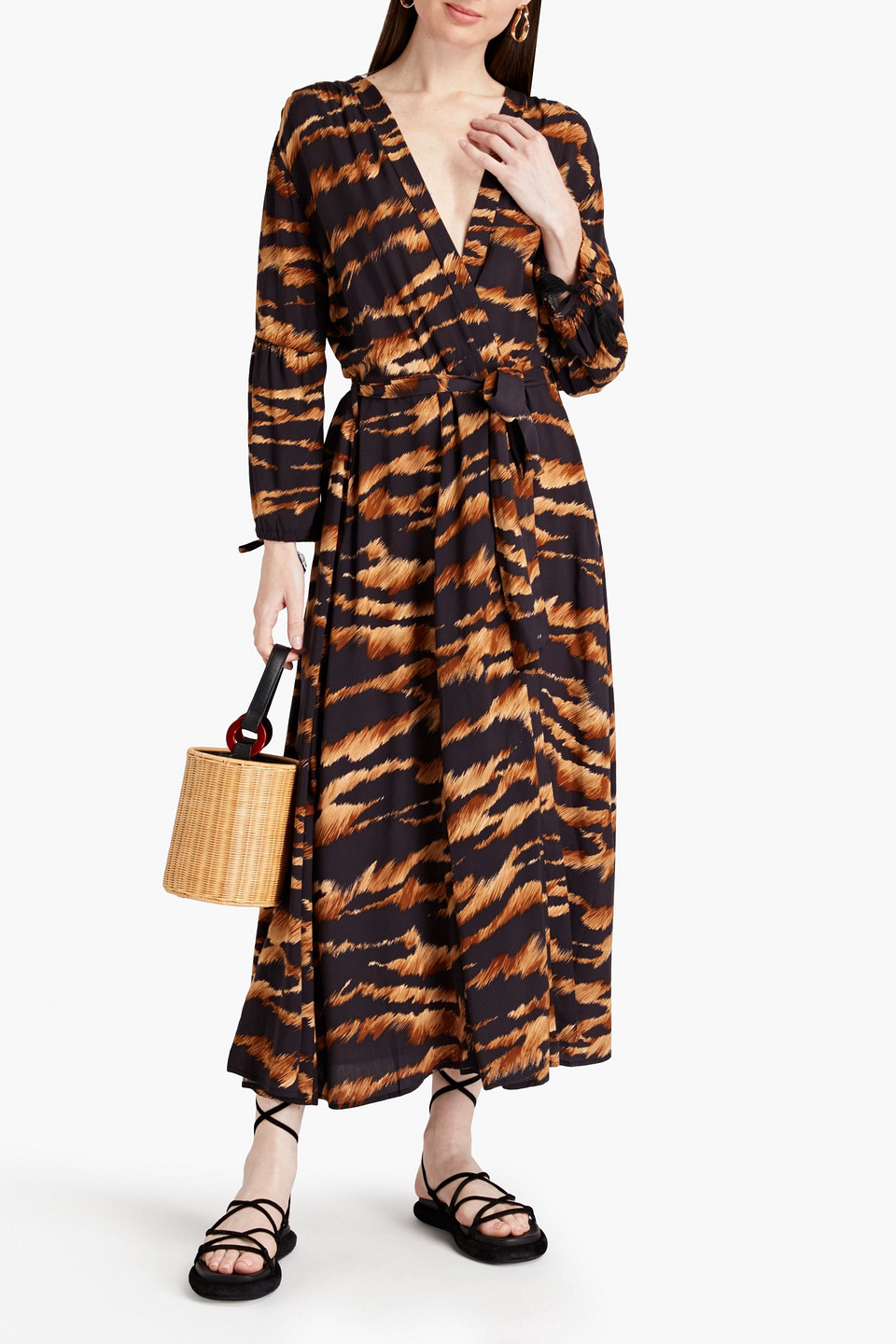 MELISSA ODABASH GABBY PRINTED VOILE KAFTAN 3074457345634951131
