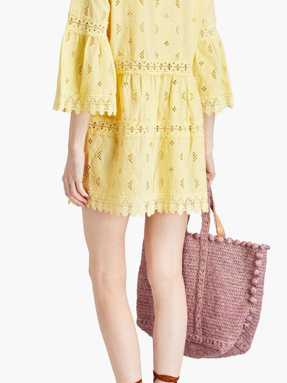 victoria broderie anglaise cotton mini dress