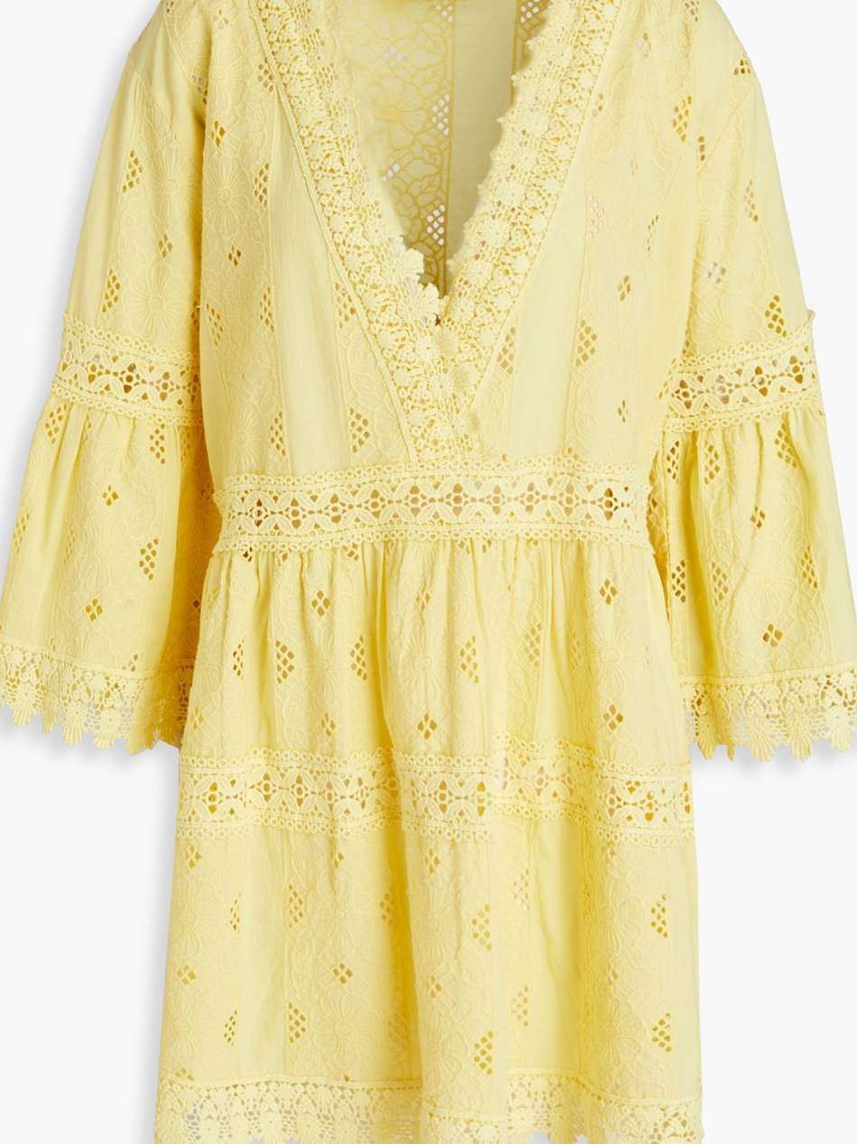 victoria broderie anglaise cotton mini dress