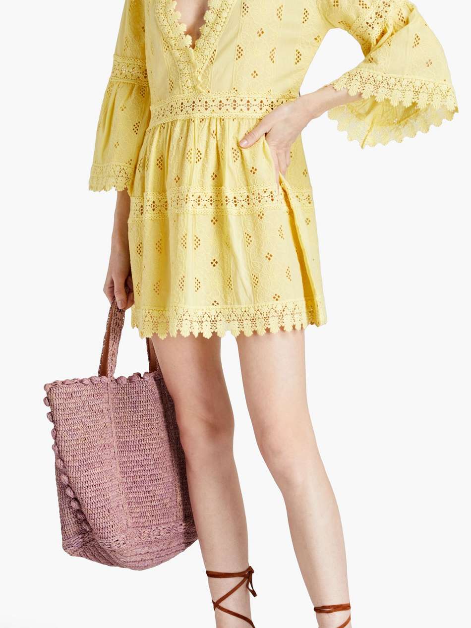 victoria broderie anglaise cotton mini dress