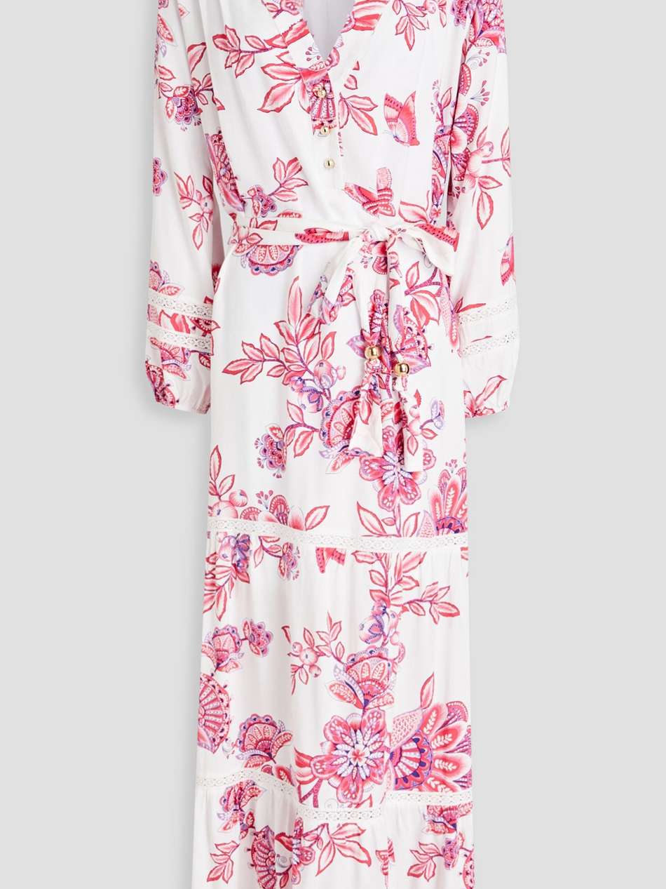 wisteria floral-print woven maxi dress