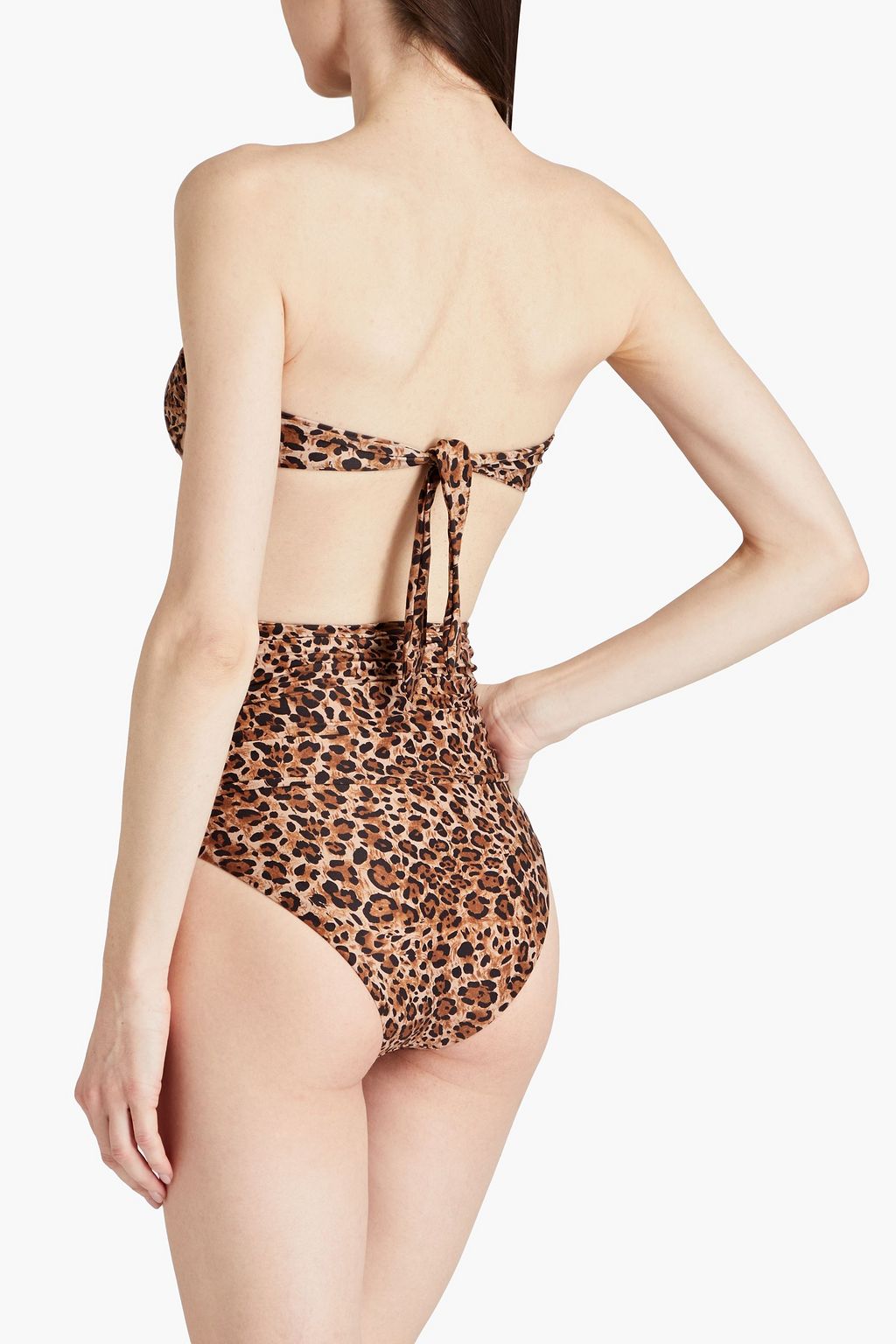 MELISSA ODABASH Ancona leopard-print bandeau bikini top
