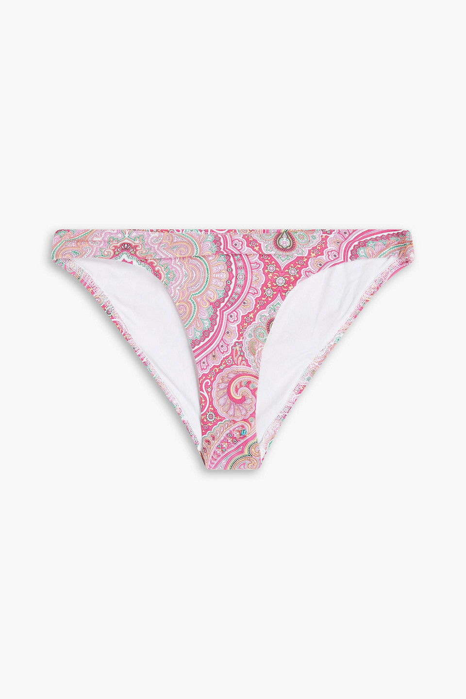 Melissa Odabash Barbados Paisley-print Low-rise Bikini Briefs In Pink