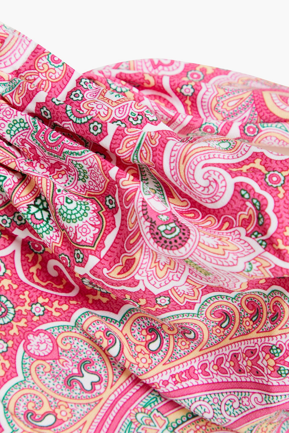Melissa Odabash Barbados Strapless Paisley-print Underwired Bikini Top In Pink