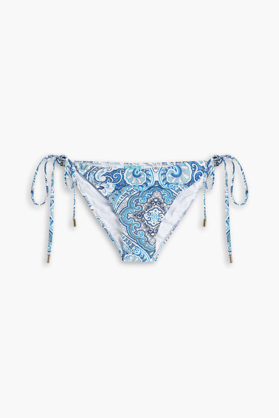 Melissa Odabash Cancun Paisley-print Low-rise Bikini Briefs In Cobalt Blue