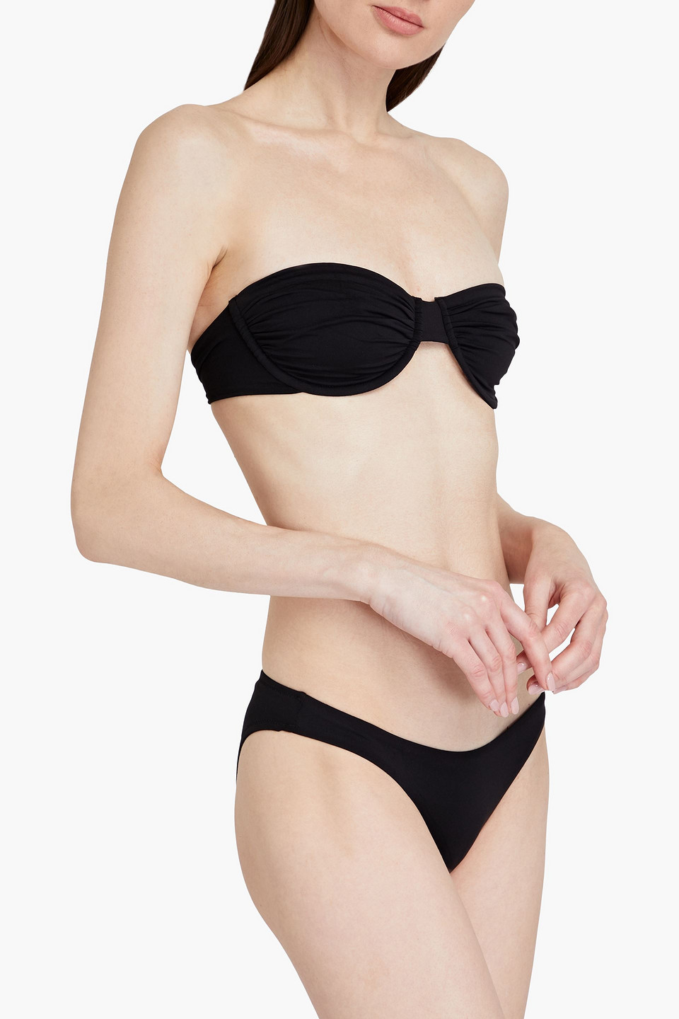 Shop Melissa Odabash Barbados Low-rise Bikini Briefs In Black