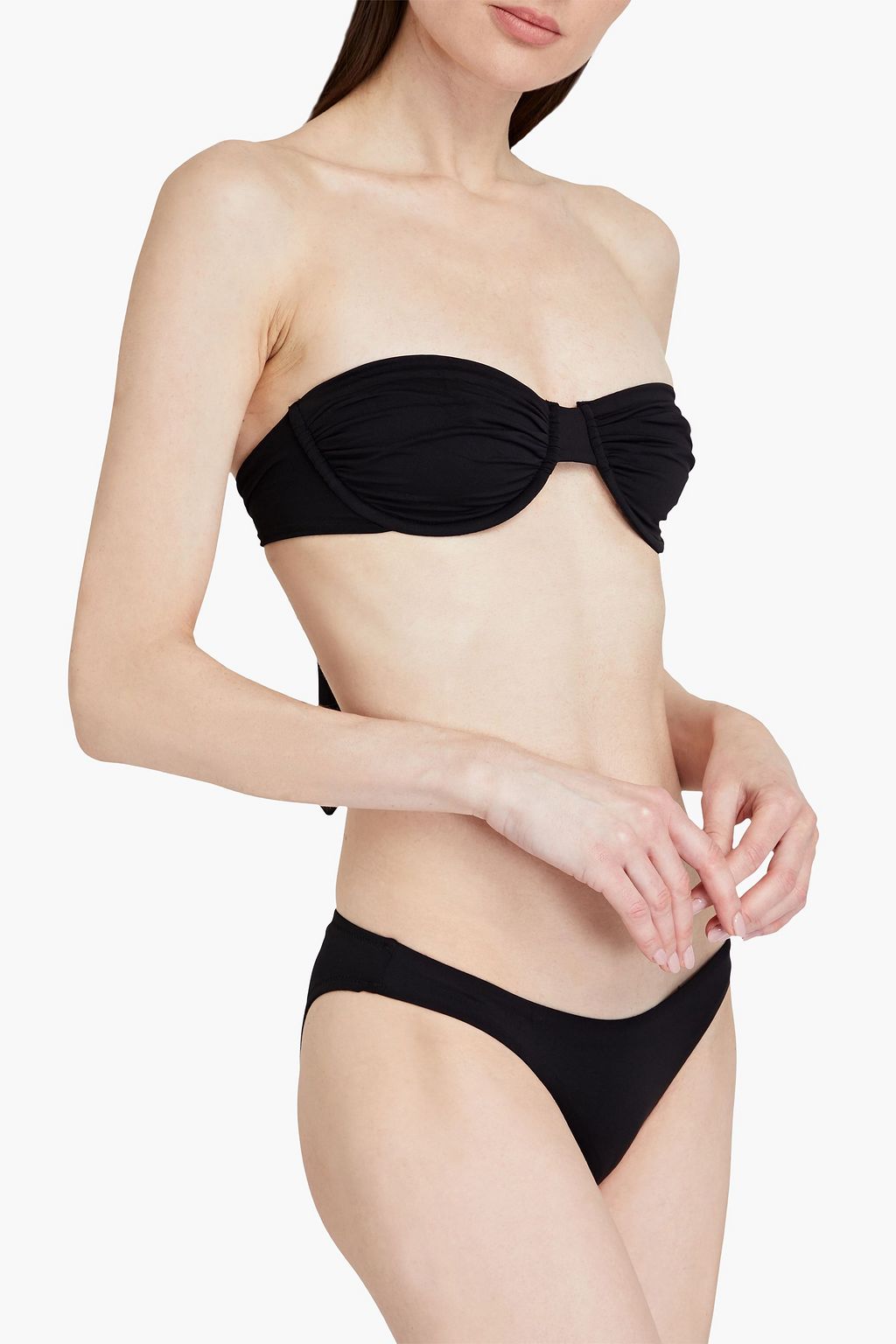 MELISSA ODABASH Barbados printed underwired bandeau bikini top