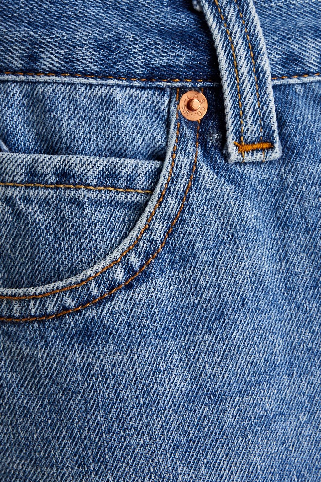 RE/DONE WITH LEVI'S 70s patchwork high-rise flared jeans