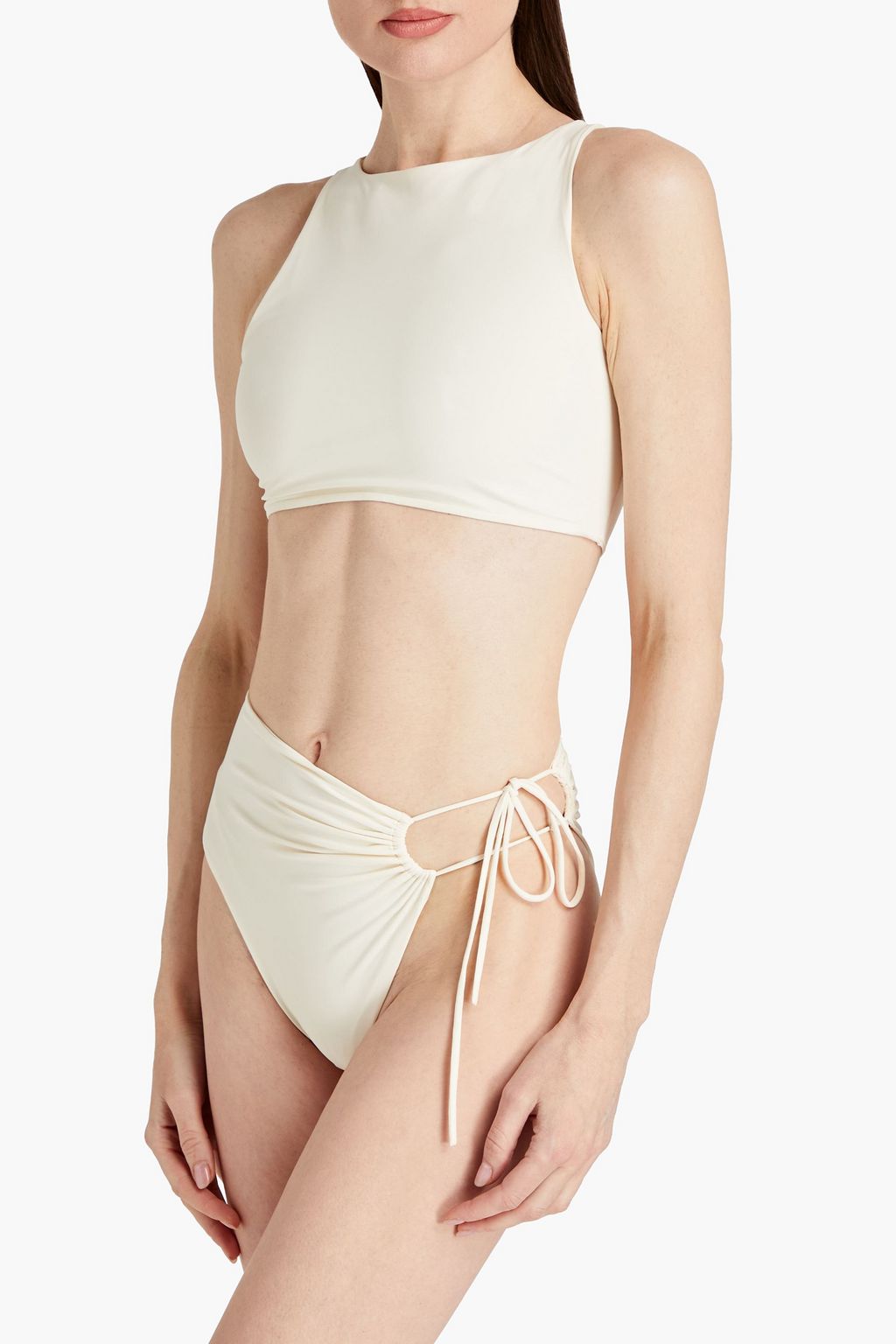 MAGDA BUTRYM Gathered cutout high-rise briefs