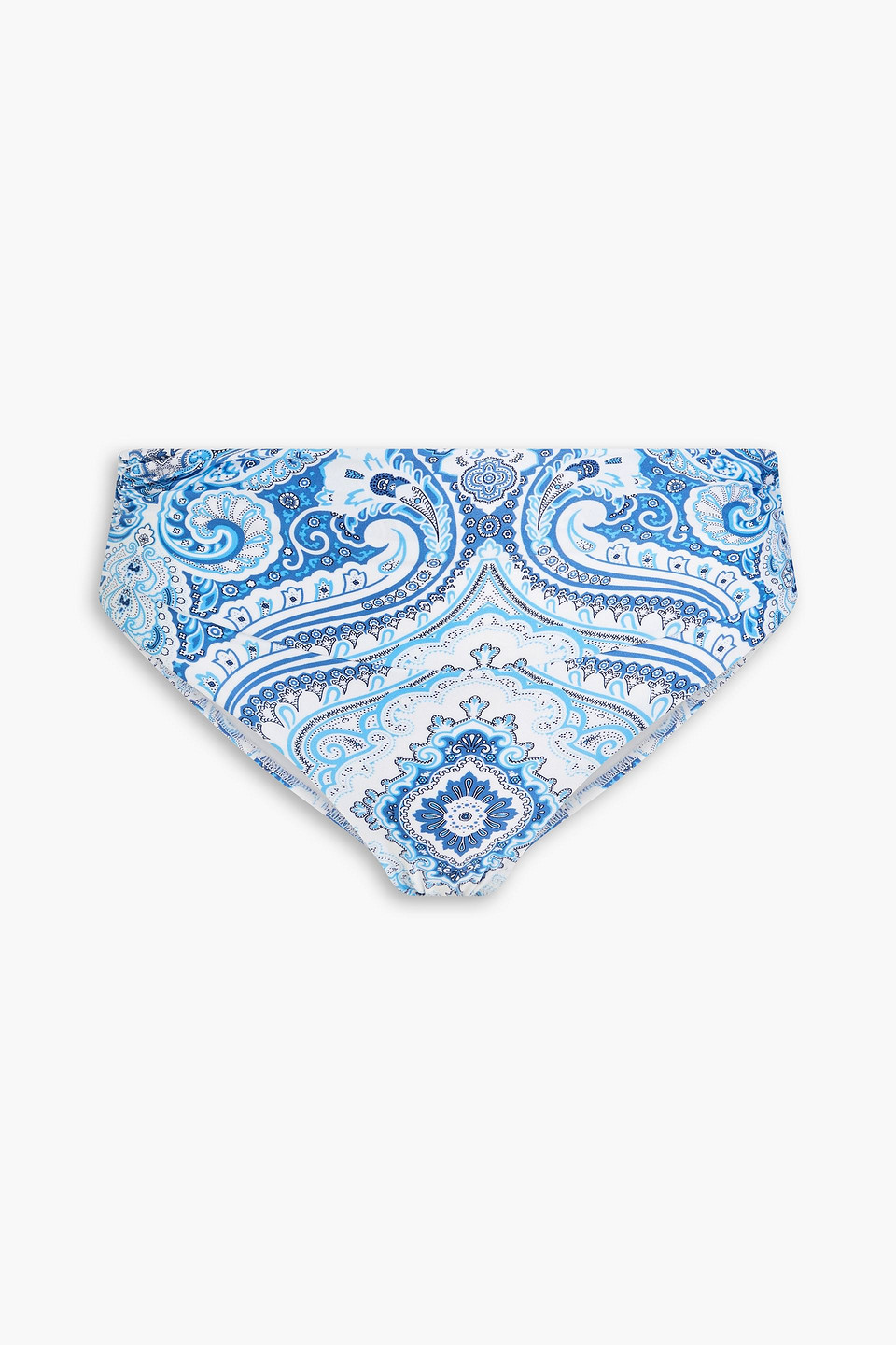 Melissa Odabash Bel Air Paisley-print Mid-rise Bikini Briefs In Cobalt Blue