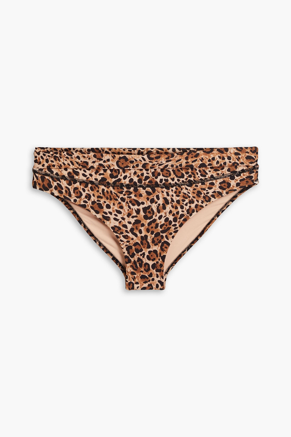 Melissa Odabash Provence Leopard-print Mid-rise Bikini Briefs In Animal Print