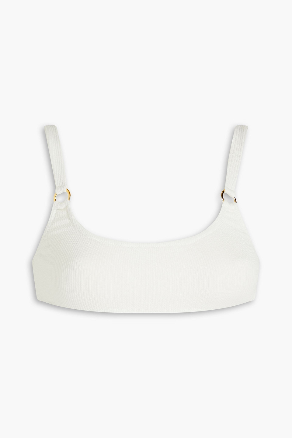 Melissa Odabash Bari Textured Bikini Top In Off-white