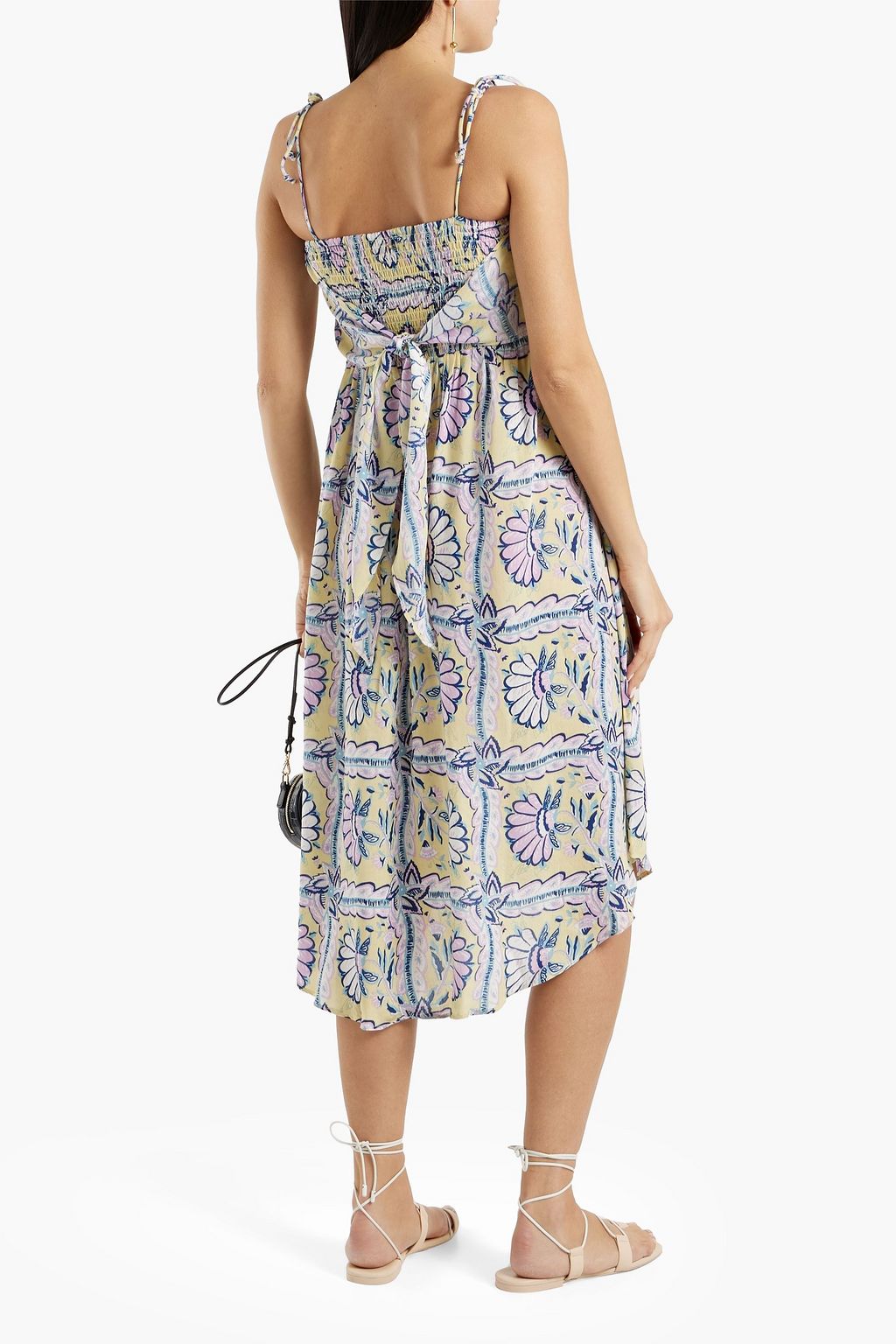 ANTIK BATIK Hupa shirred printed woven dress