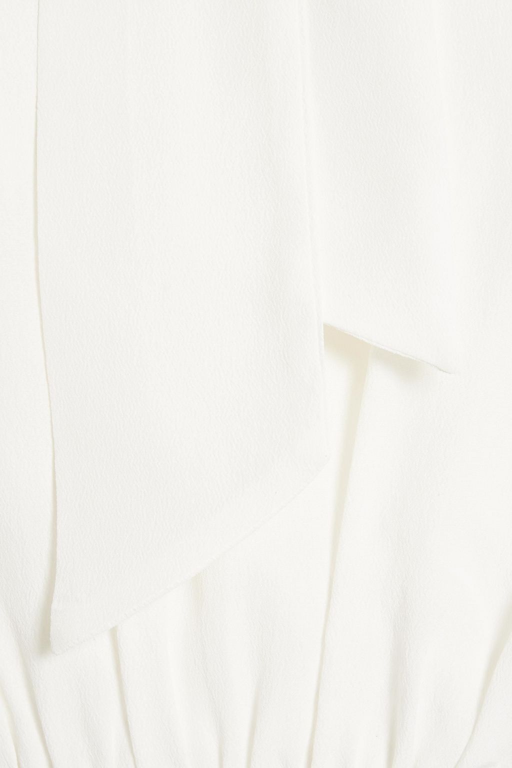 DIANE VON FURSTENBERG Agna pussy-bow ruffled crepe de chine midi dress