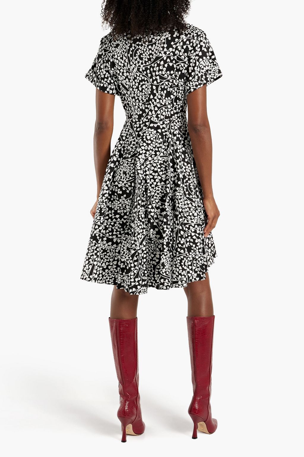 DIANE VON FURSTENBERG Albus printed cotton-blend poplin mini shirt dress