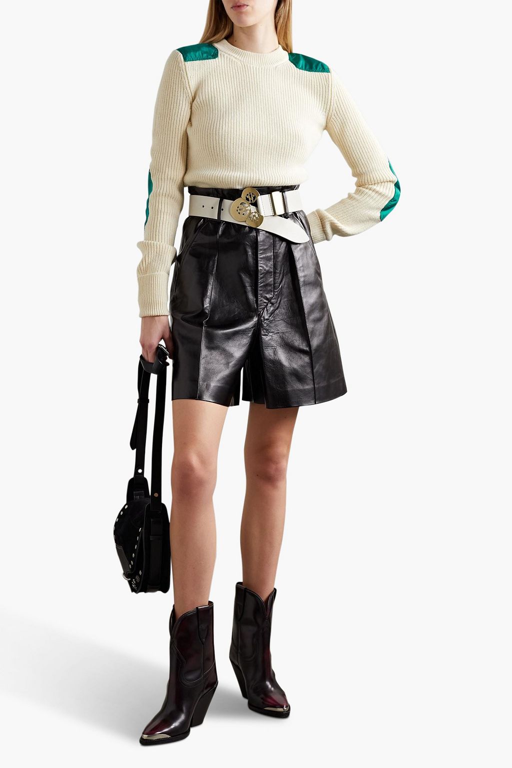 ISABEL MARANT Derry Pullover aus einer gerippten Wollmischung mit Shell-Einfassung