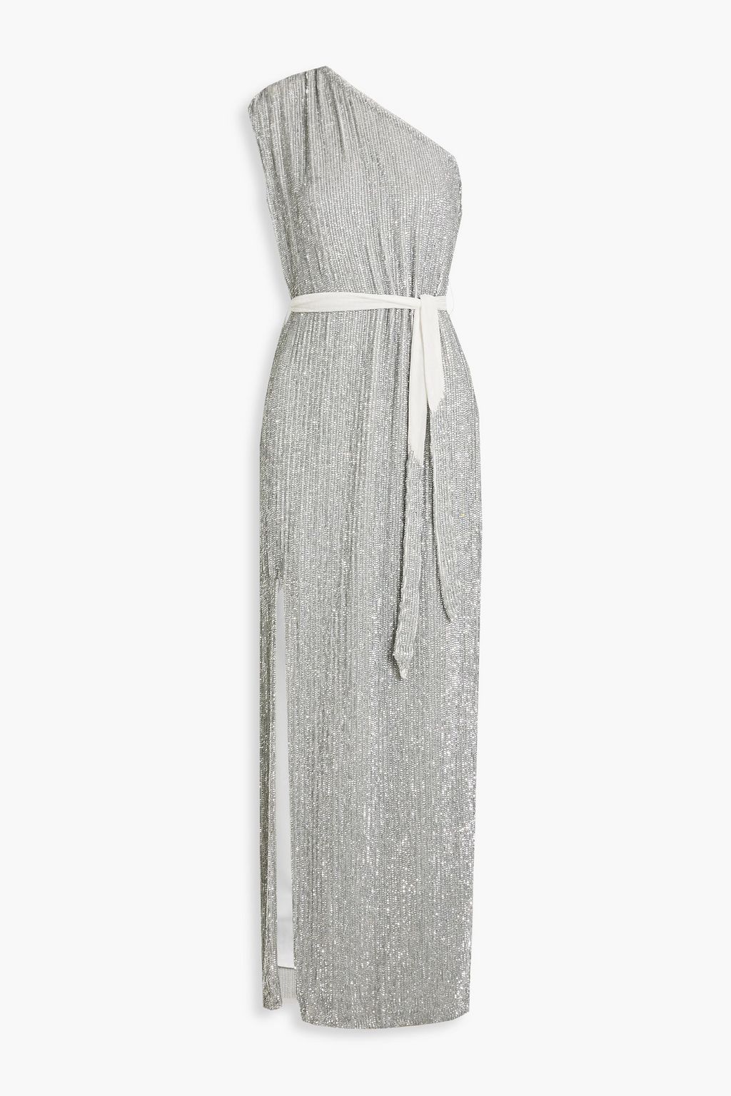 RETROFÊTE Vivien one-shoulder sequined chiffon maxi dress | THE OUTNET