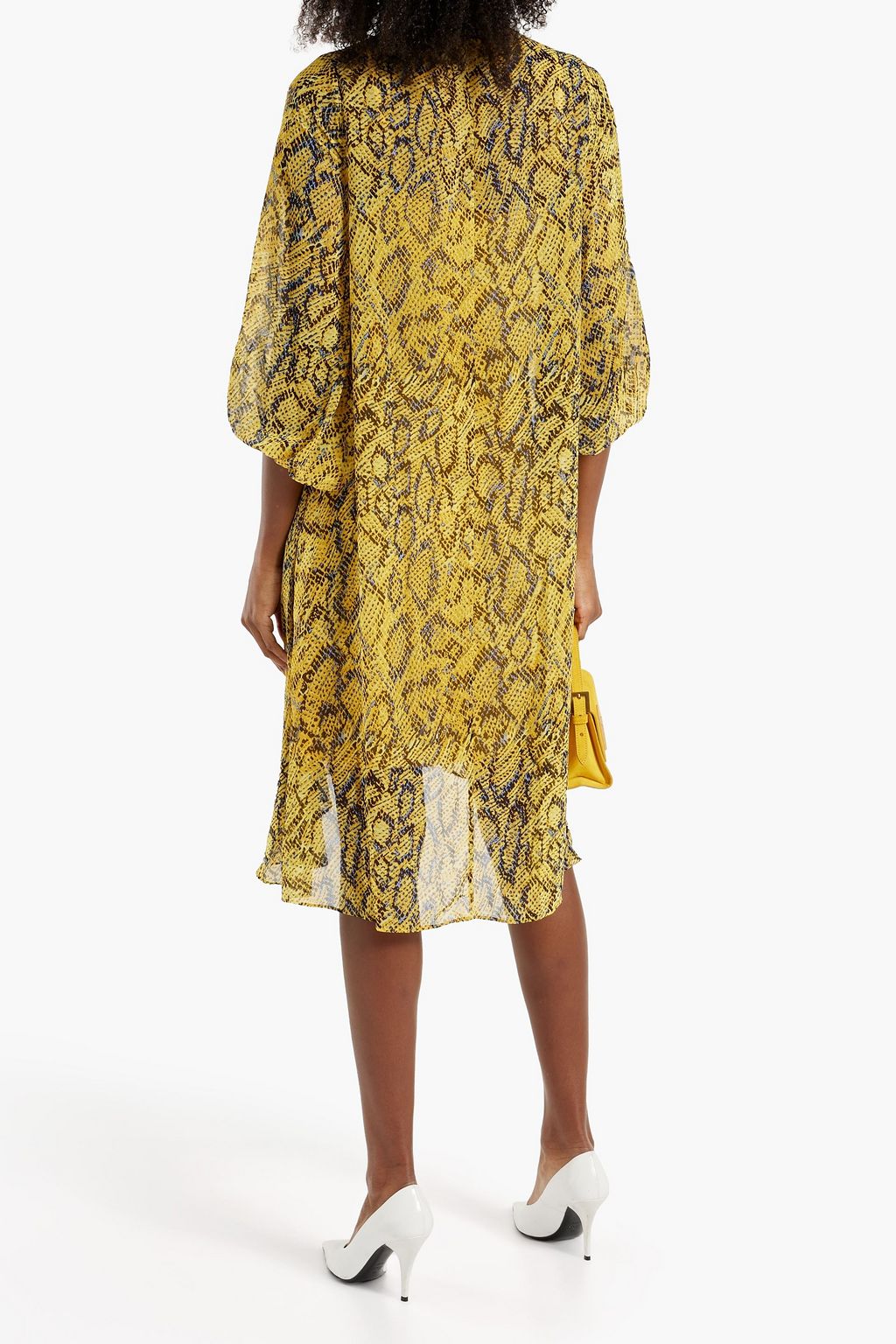 DIANE VON FURSTENBERG Ileana snake-print chiffon dress