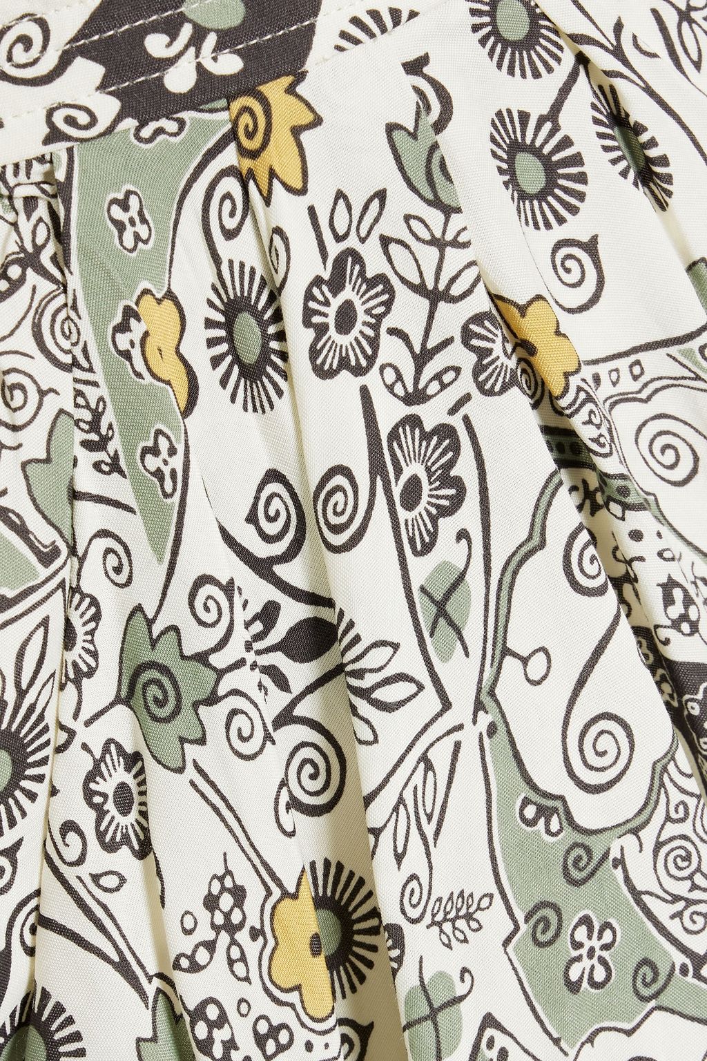 MARANT ÉTOILE Cegart gathered printed voile mini skirt