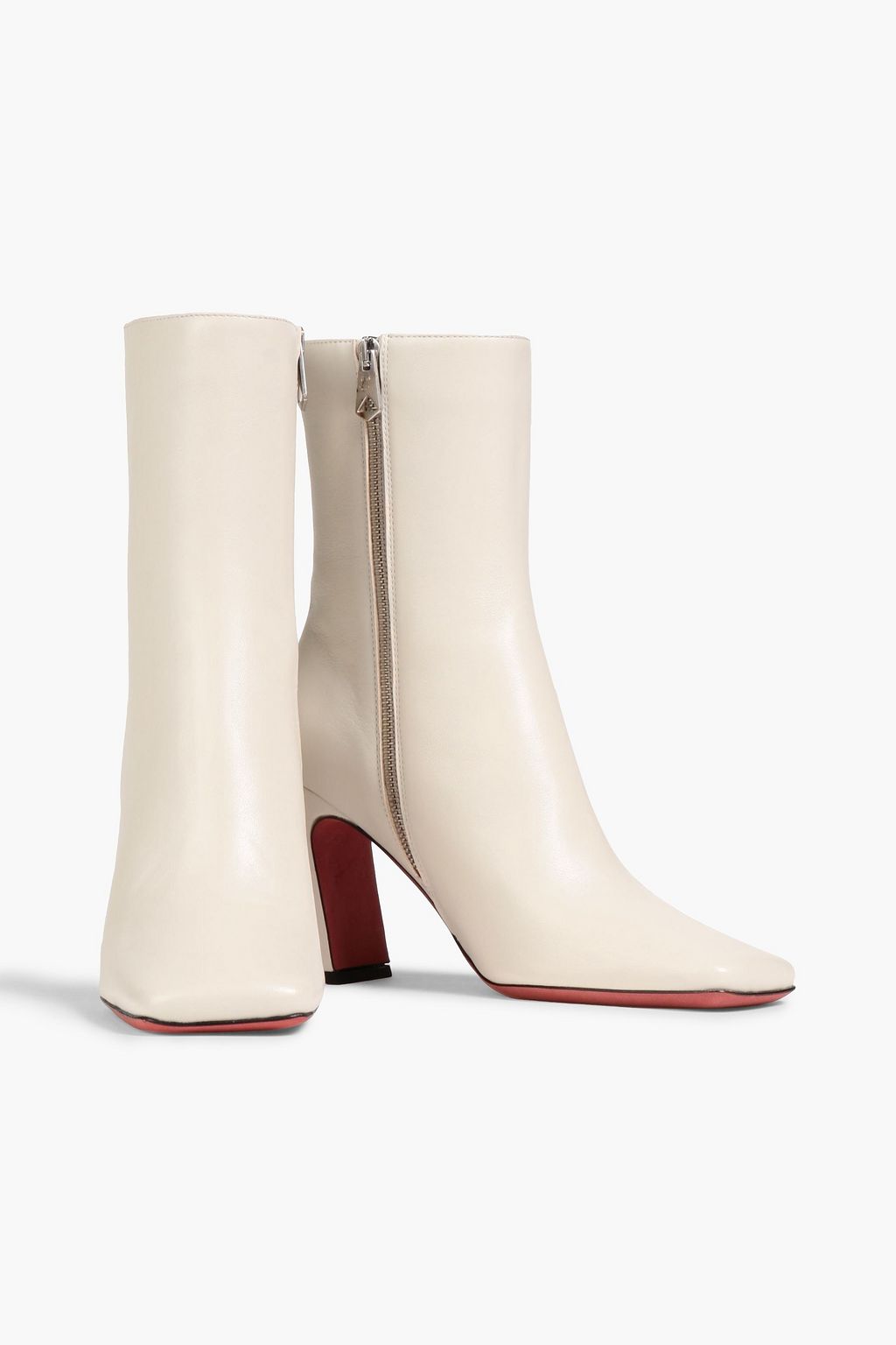 PAUL SMITH Agnes 90 leather ankle boots