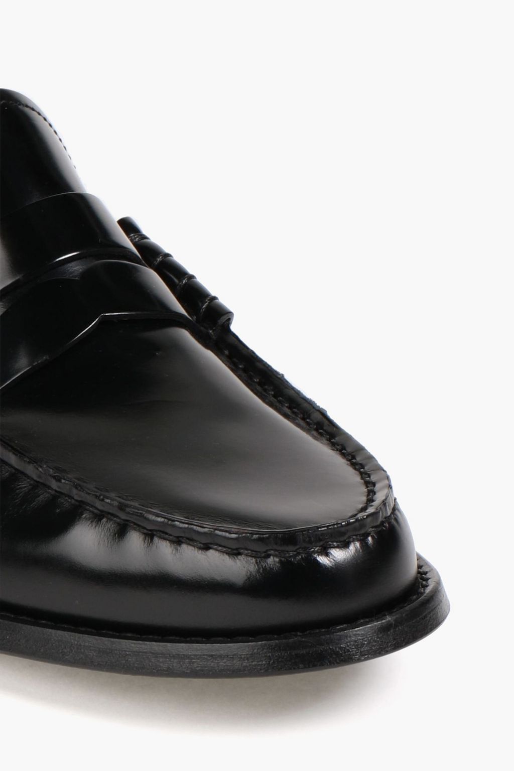PAUL SMITH Cassini glossed-leather loafers