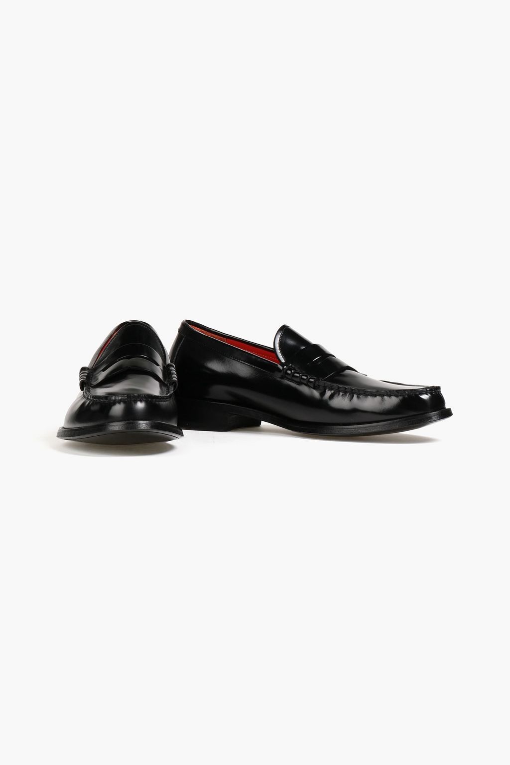 PAUL SMITH Cassini glossed-leather loafers