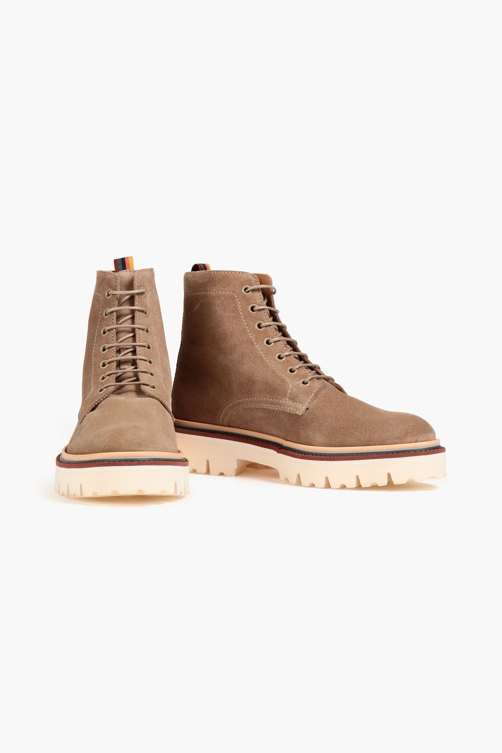 PAUL SMITH Farley lace-up suede ankle boots