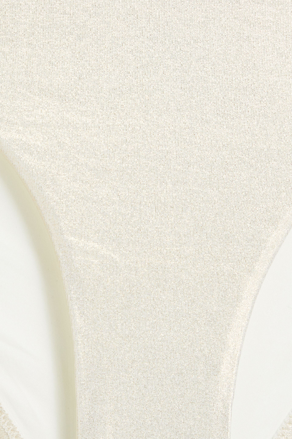 Melissa Odabash Barbados Metallic Low-rise Bikini Briefs In Platinum