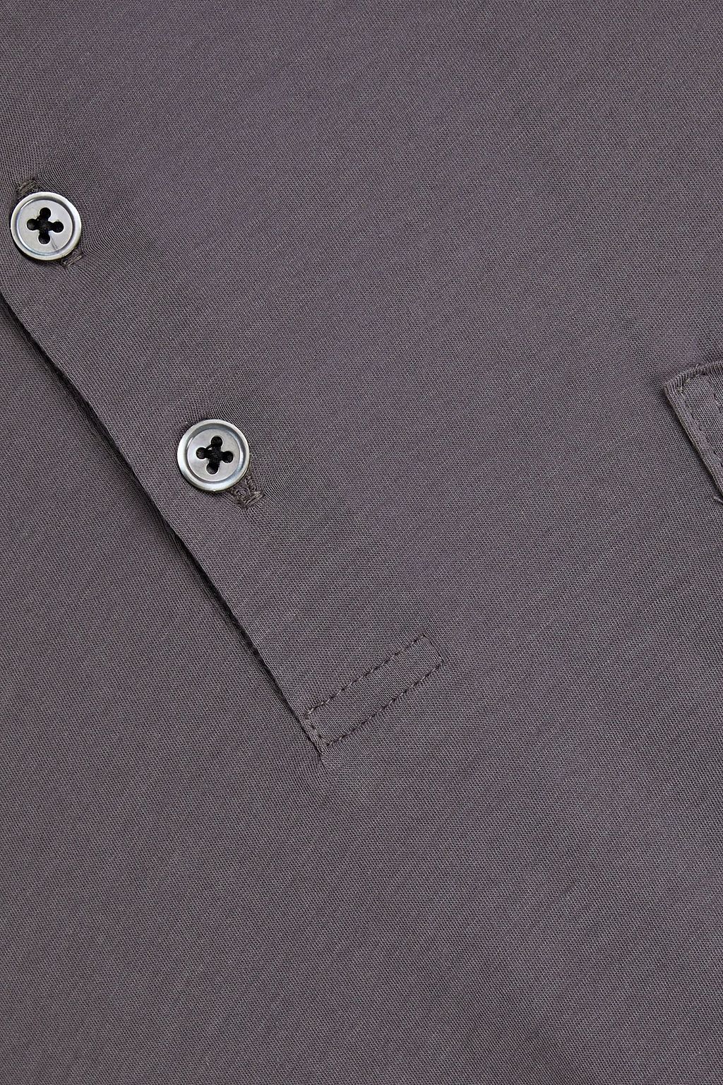 JAMES PERSE Cotton-jersey Henley T-shirt