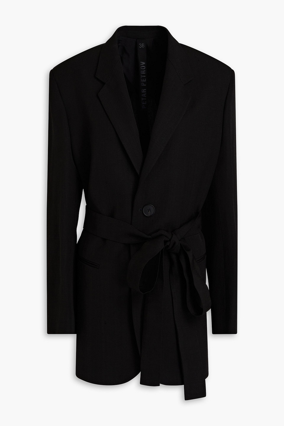 Petar Petrov - Twill blazer - Black