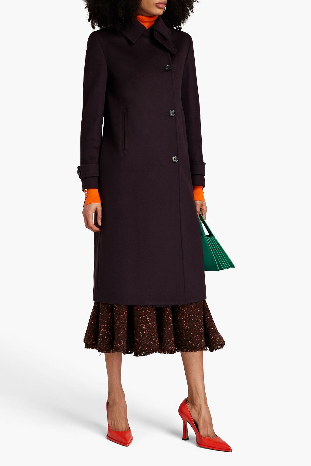 PAUL SMITH Wool and cashmere-blend coat